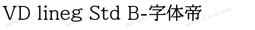 VD lineg Std B字体转换